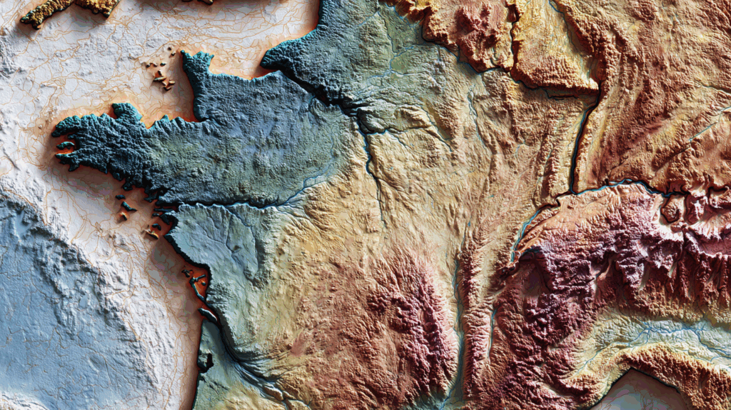 cartographie des montagnes et zones sismiques en France