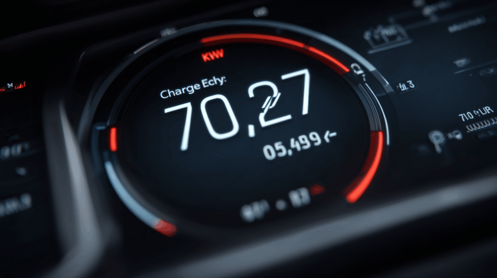 compteur de voiture électrique